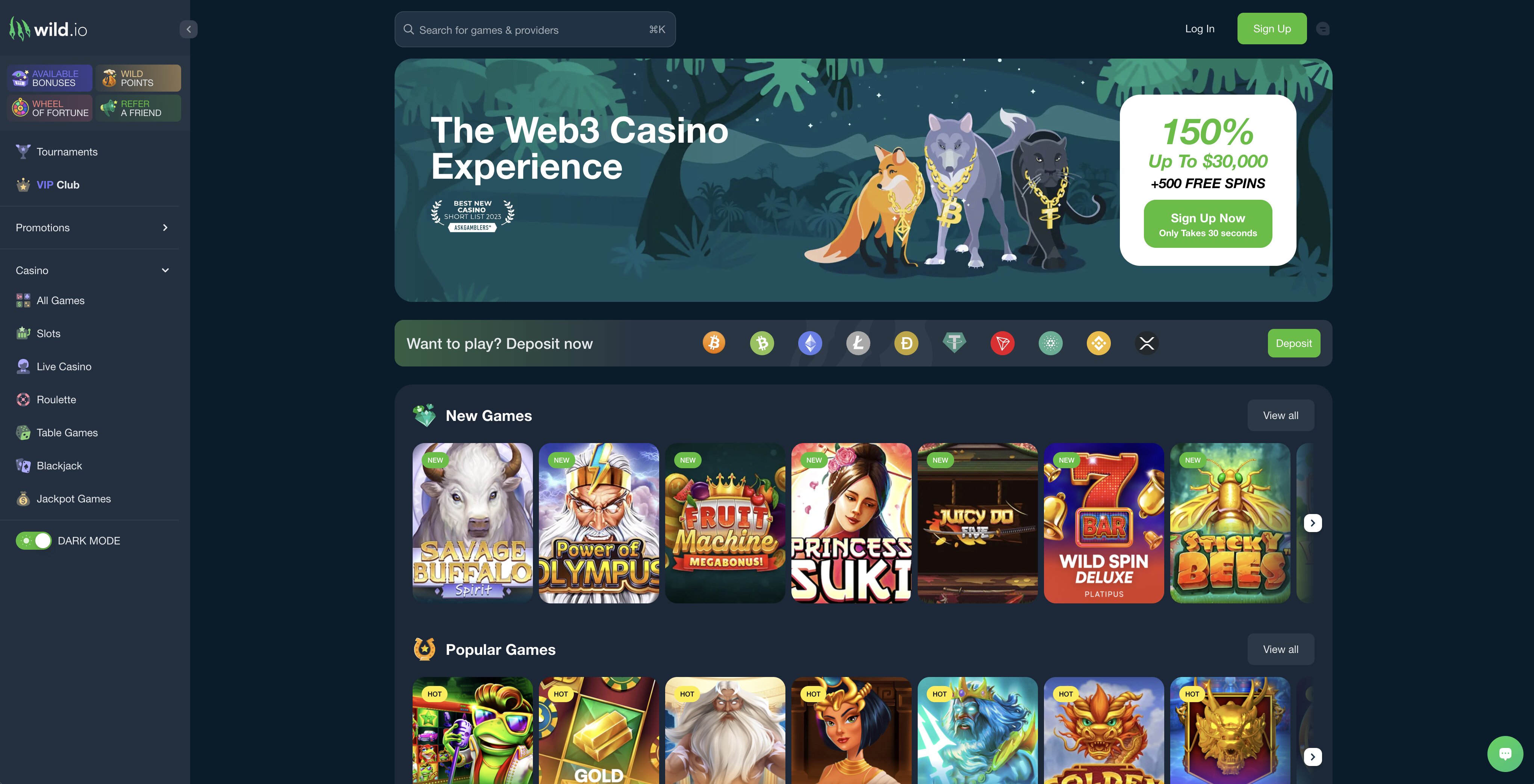 wild.io casino